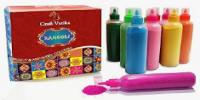 Buy Craft Vatika 12 Rangoli Colour Powder