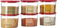 product of Amazon Brand - Solimo Plastic Storage Jar and Container Set