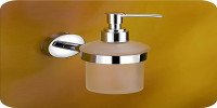 product of EASYHOME FURNISH 304 Steel and Glass Liquid Soap Dispenser