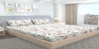Buy VOMZER - Home 200 TC Elastic Fitted Double King Size Bed Cotton