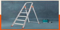 Buy Bathla 5 Step Foldable Aluminium Ladder