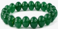 Buy Adhvik Adjustable Size Green Plain 8mm Moti Pearl