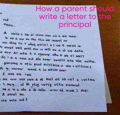 How a parent should write a letter to the principal requesting a school departure certificate if they wish to withdraw their child from school